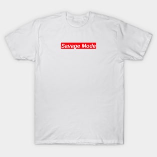 Savage Mode // Red Box Logo T-Shirt